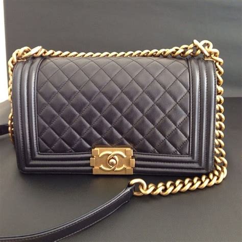 chanel boy bag gold price|Chanel boy bag gold hardware.